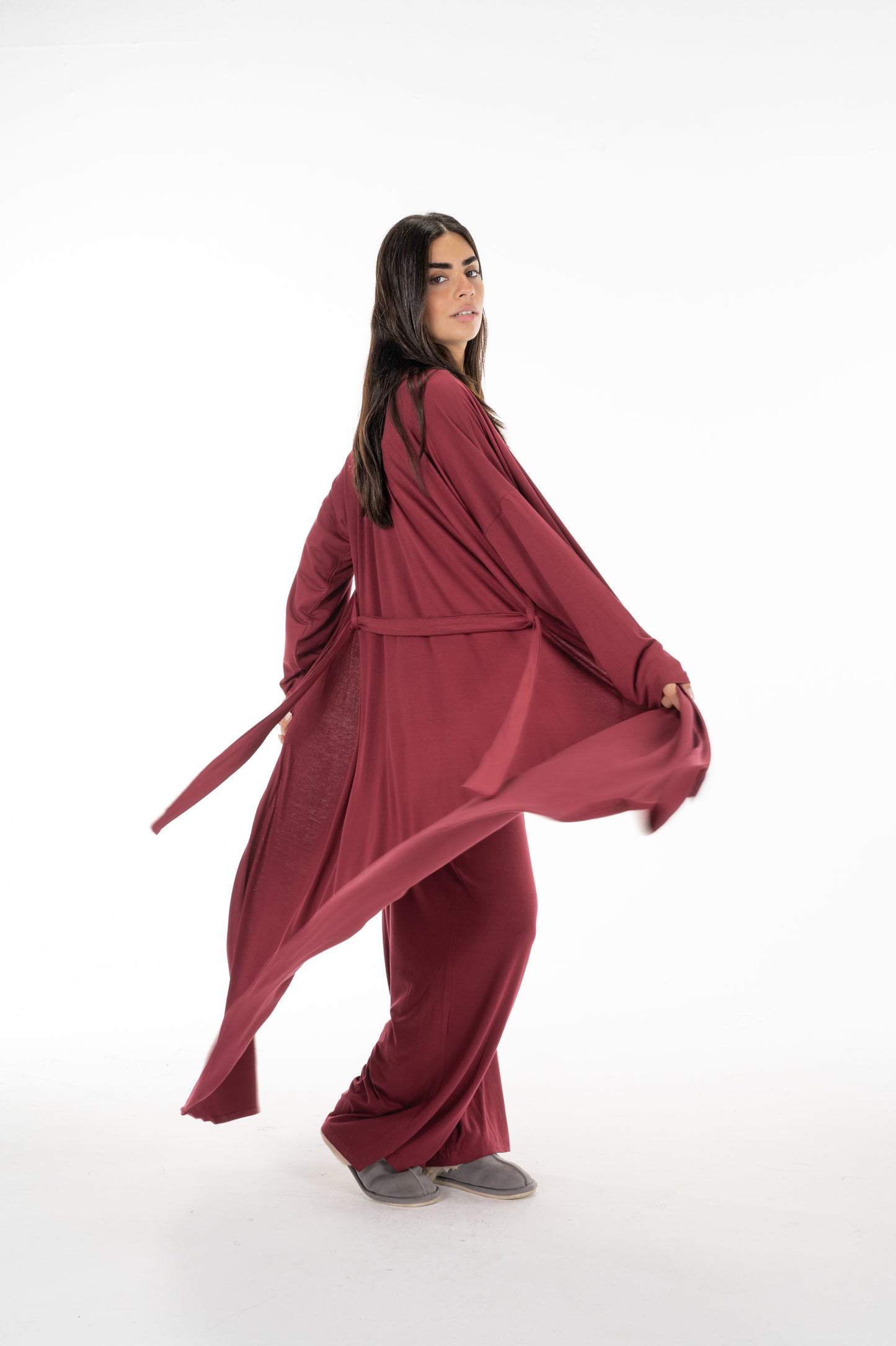 Burgundy Sleek Lounge-Trio