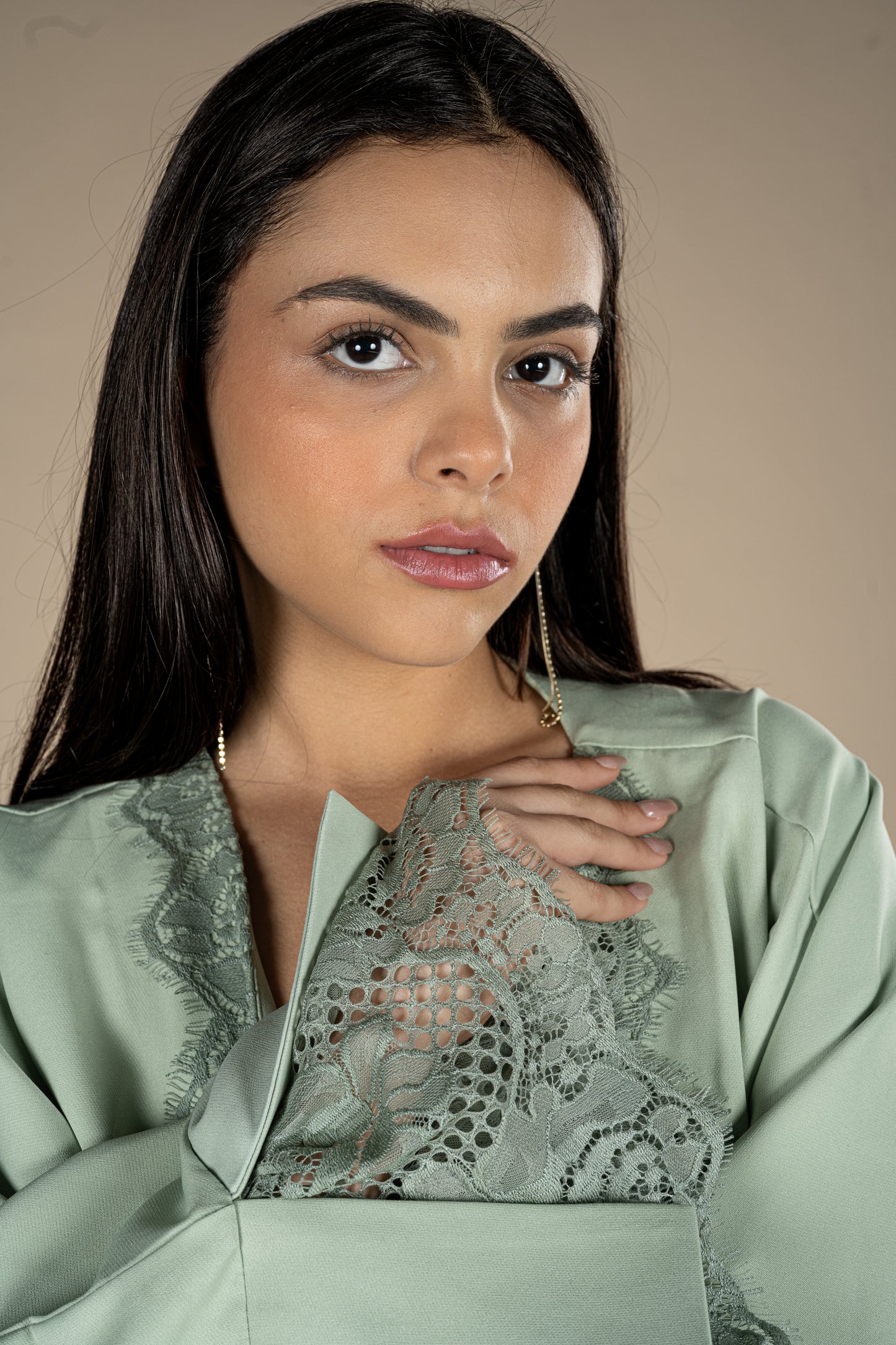 Mint Lace Kaftan