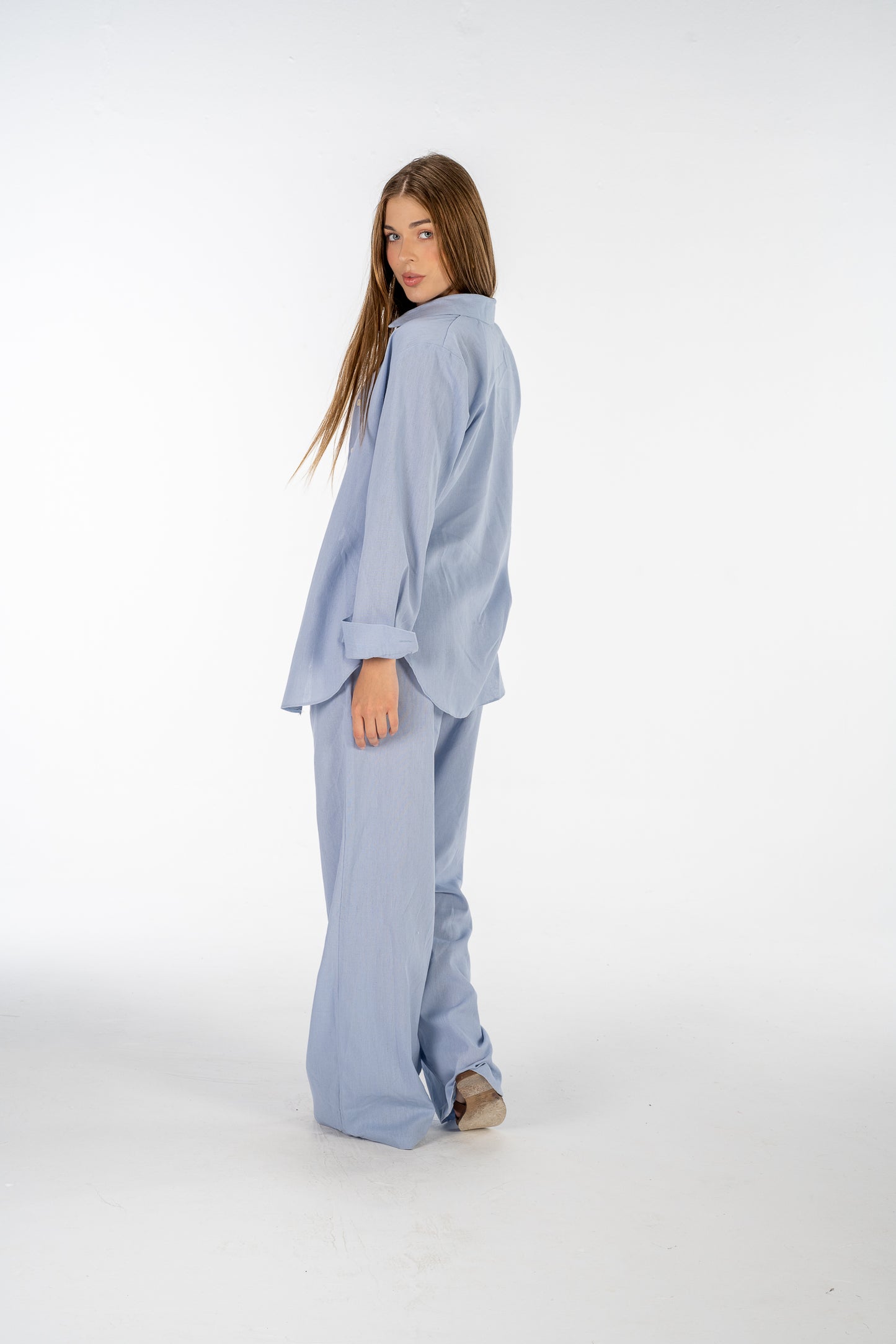 Costal Blue Linen Set