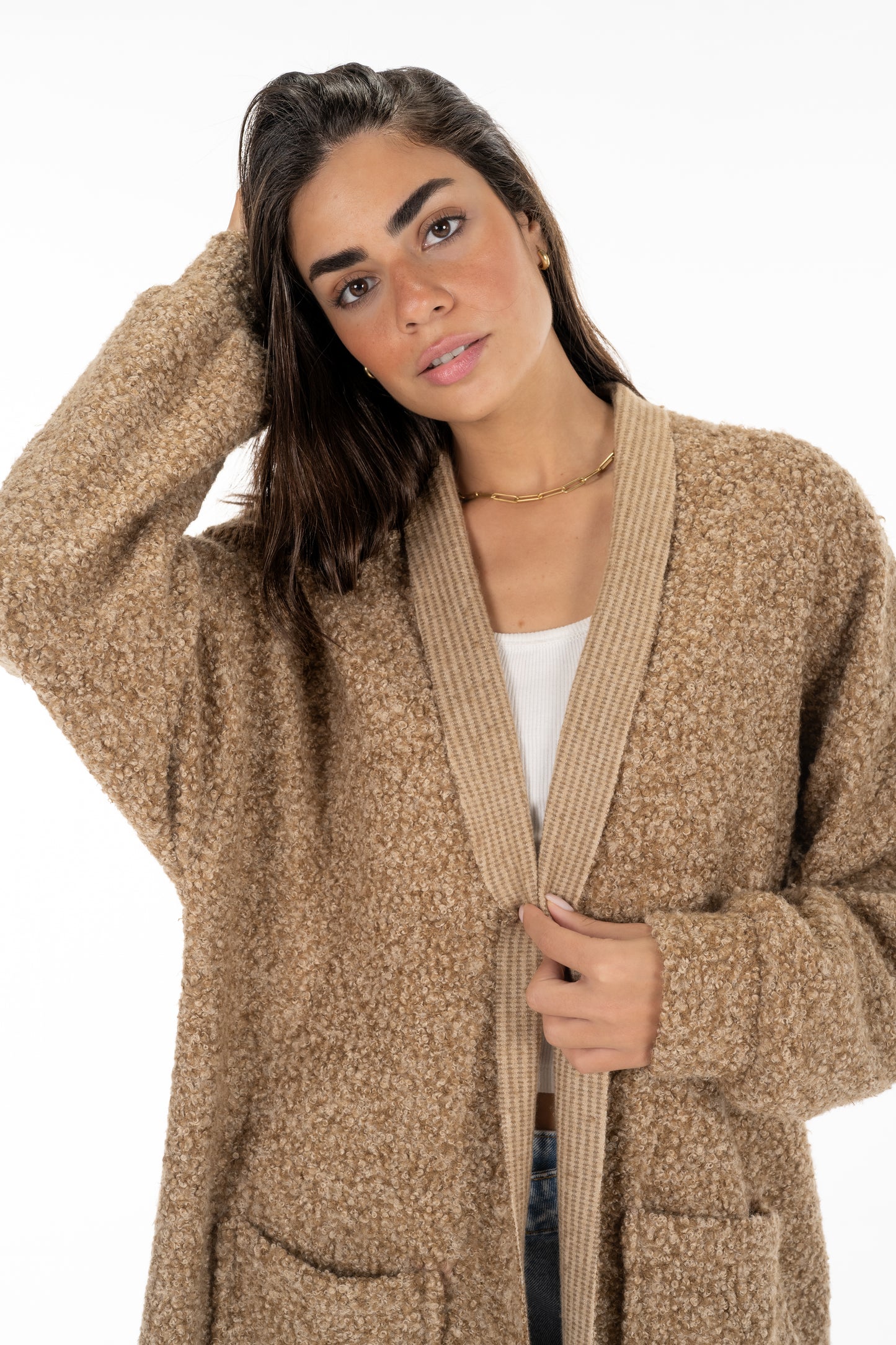 Sand Cozy Cardigan