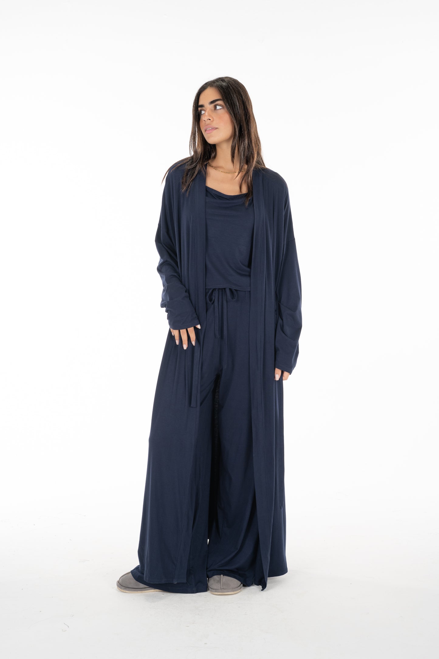 Navy Blue Sleek Lounge-Trio