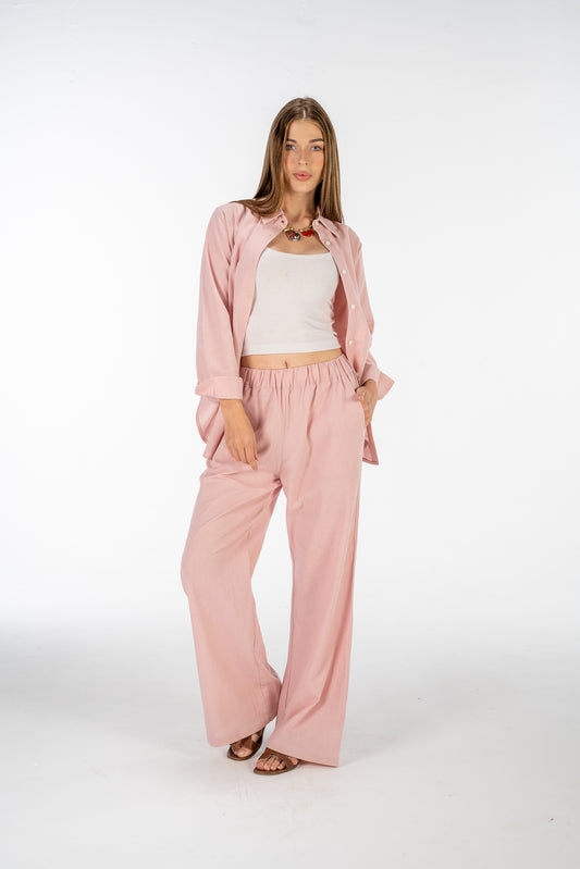 Blush linen Set