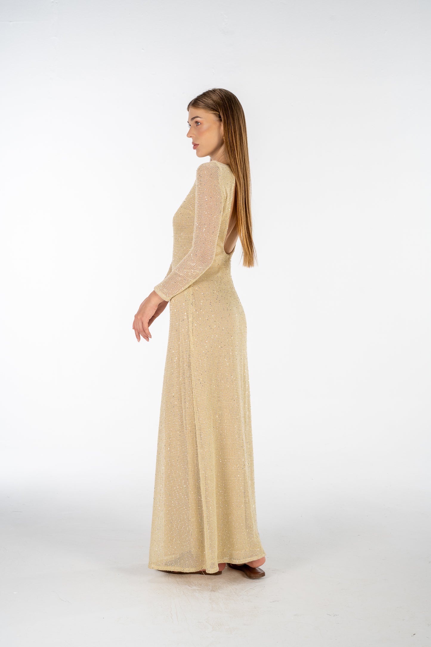 Golden Hour Backless Dress