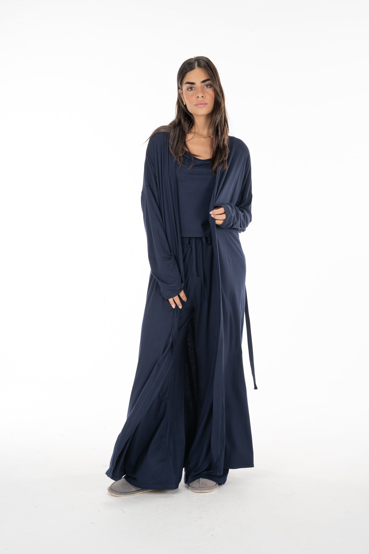 Navy Blue Sleek Lounge-Trio