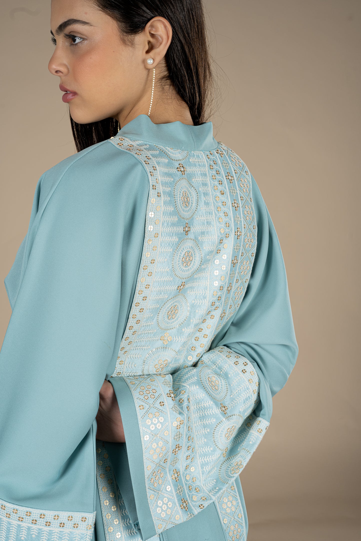 Jasmine – Blue Multipurpose Belted Kaftan