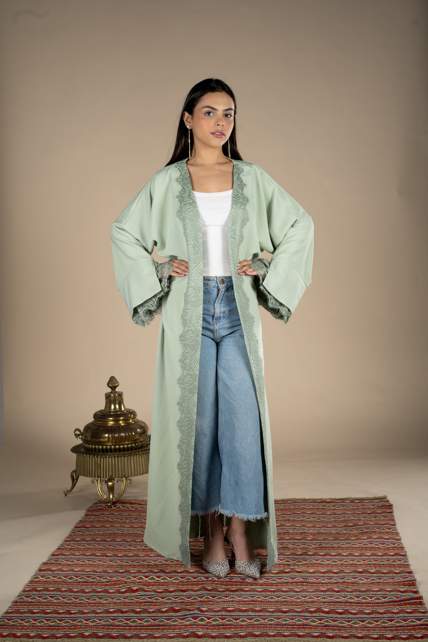 Mint Lace Kaftan