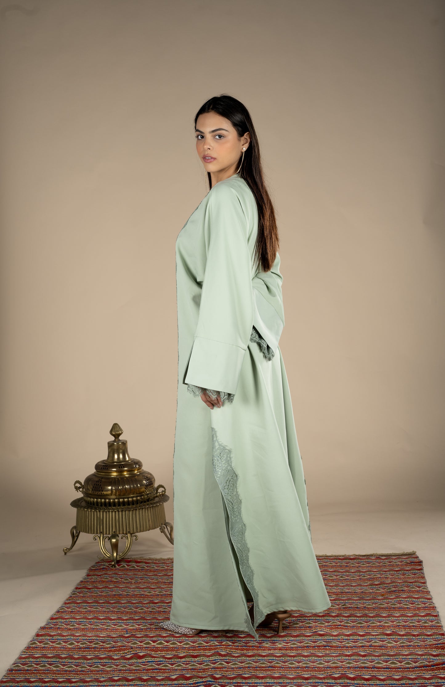 Mint Lace Kaftan