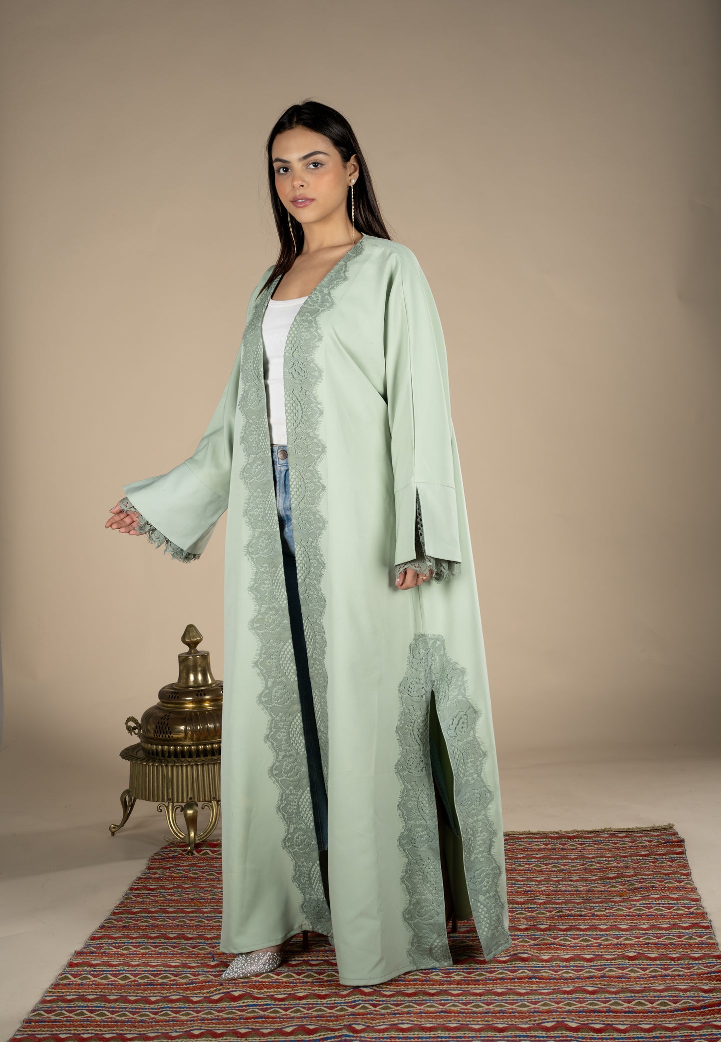 Mint Lace Kaftan
