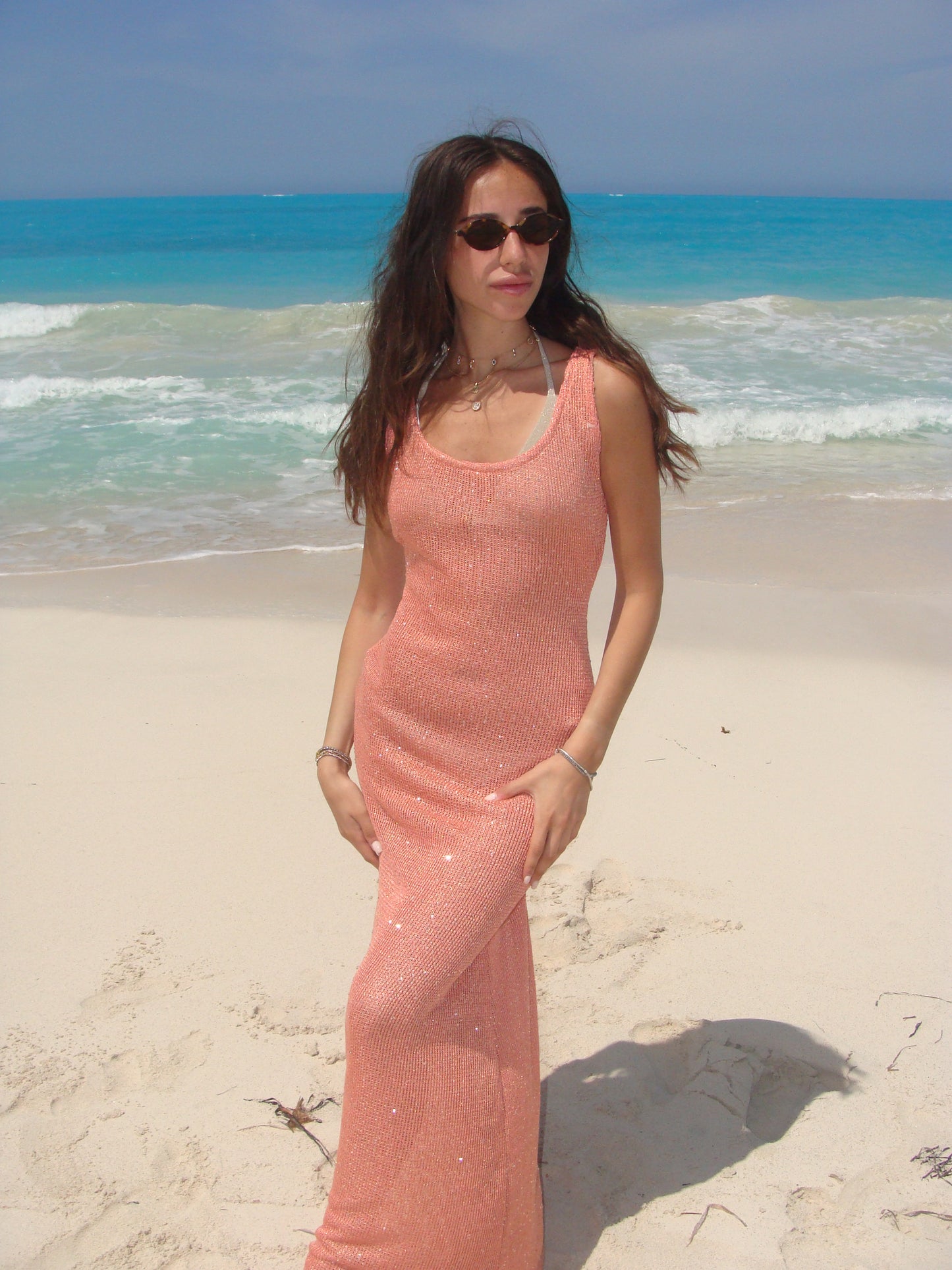 Peachy Shimmery Coverup